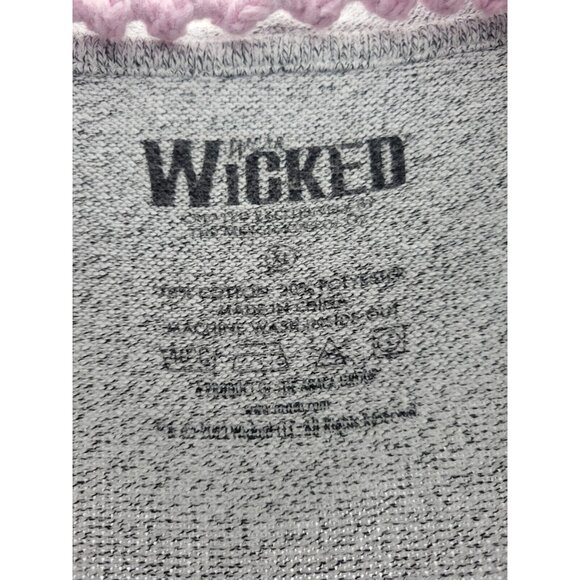 Wicked the Musical Women's Hoodie Sweatshirt Size XL Pullover Grey Purple Unisex - Picture 4 of 5